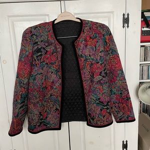 Vintage (35 plus years) floral jacket- gorgeous and in  good shape